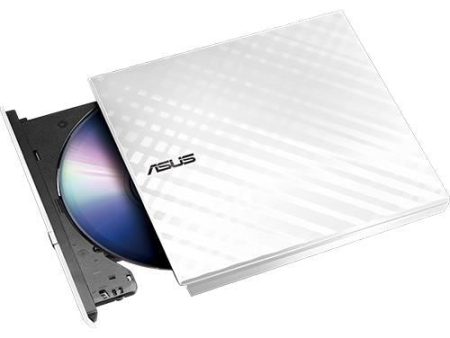 Asus DVDRW 8X Externo Lite USB (Branco) Online Sale