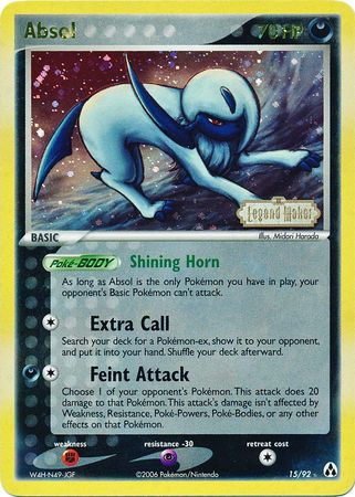 Absol (15 92) (Stamped) [EX: Legend Maker] For Sale