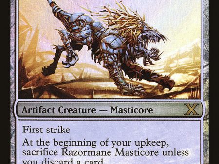 Razormane Masticore (Premium Foil) [Tenth Edition] on Sale