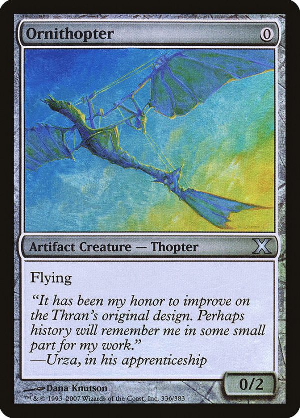 Ornithopter (Premium Foil) [Tenth Edition] Hot on Sale