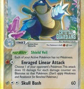 Blastoise (2 100) (Delta Species) (Stamped) [EX: Crystal Guardians] For Discount