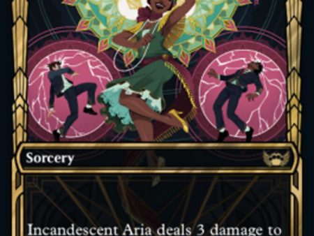 Incandescent Aria (Showcase Golden Age Gilded Foil) [Streets of New Capenna] on Sale