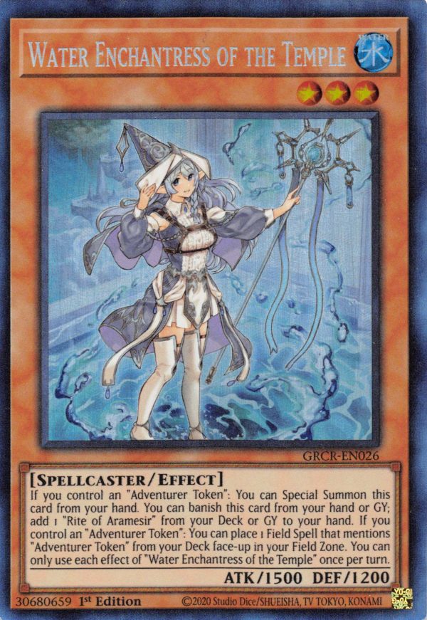 Water Enchantress of the Temple [GRCR-EN026] Collector s Rare Discount