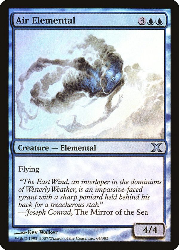 Air Elemental (Premium Foil) [Tenth Edition] Online