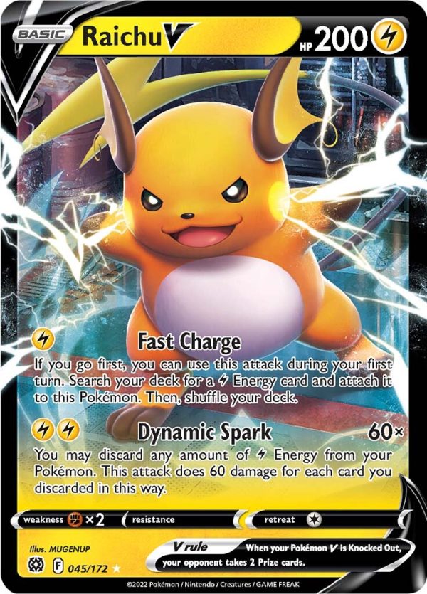 Raichu V (045 172) [Sword & Shield: Brilliant Stars] on Sale