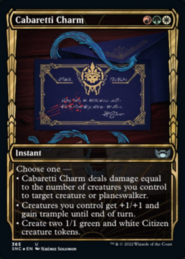 Cabaretti Charm (Showcase Golden Age Gilded Foil) [Streets of New Capenna] Online Sale