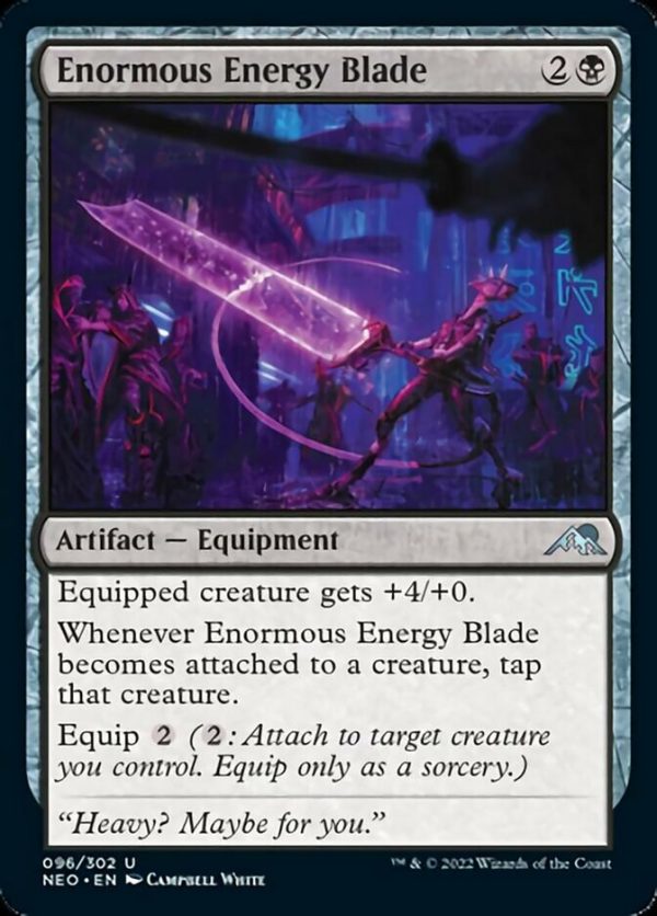 Enormous Energy Blade [Kamigawa: Neon Dynasty] Hot on Sale