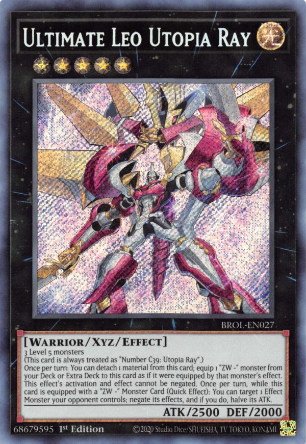 Ultimate Leo Utopia Ray [BROL-EN027] Secret Rare on Sale