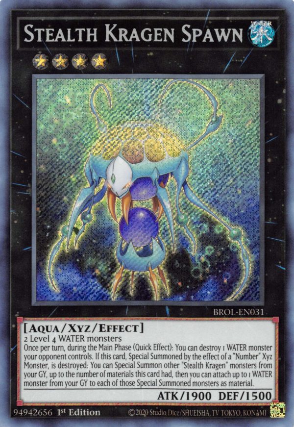 Stealth Kragen Spawn [BROL-EN031] Secret Rare Online